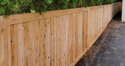 Cedar Tongue & Groove (4' High) fence installation in New Jersey | Fence Pro by Bruno