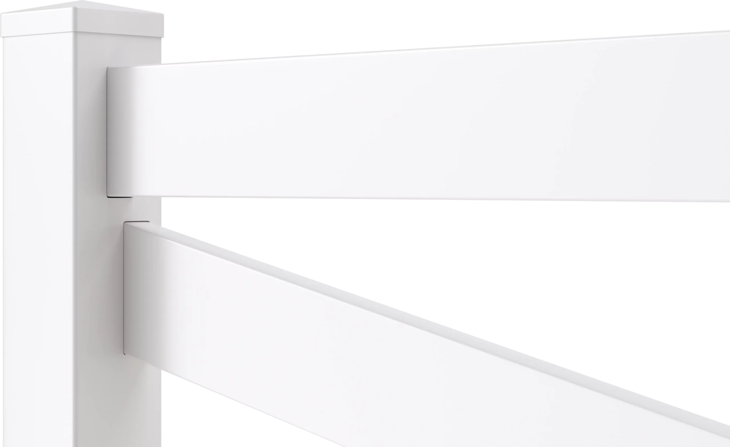 Catalyst Sedona crossbuck vinyl ranch rail fence in white