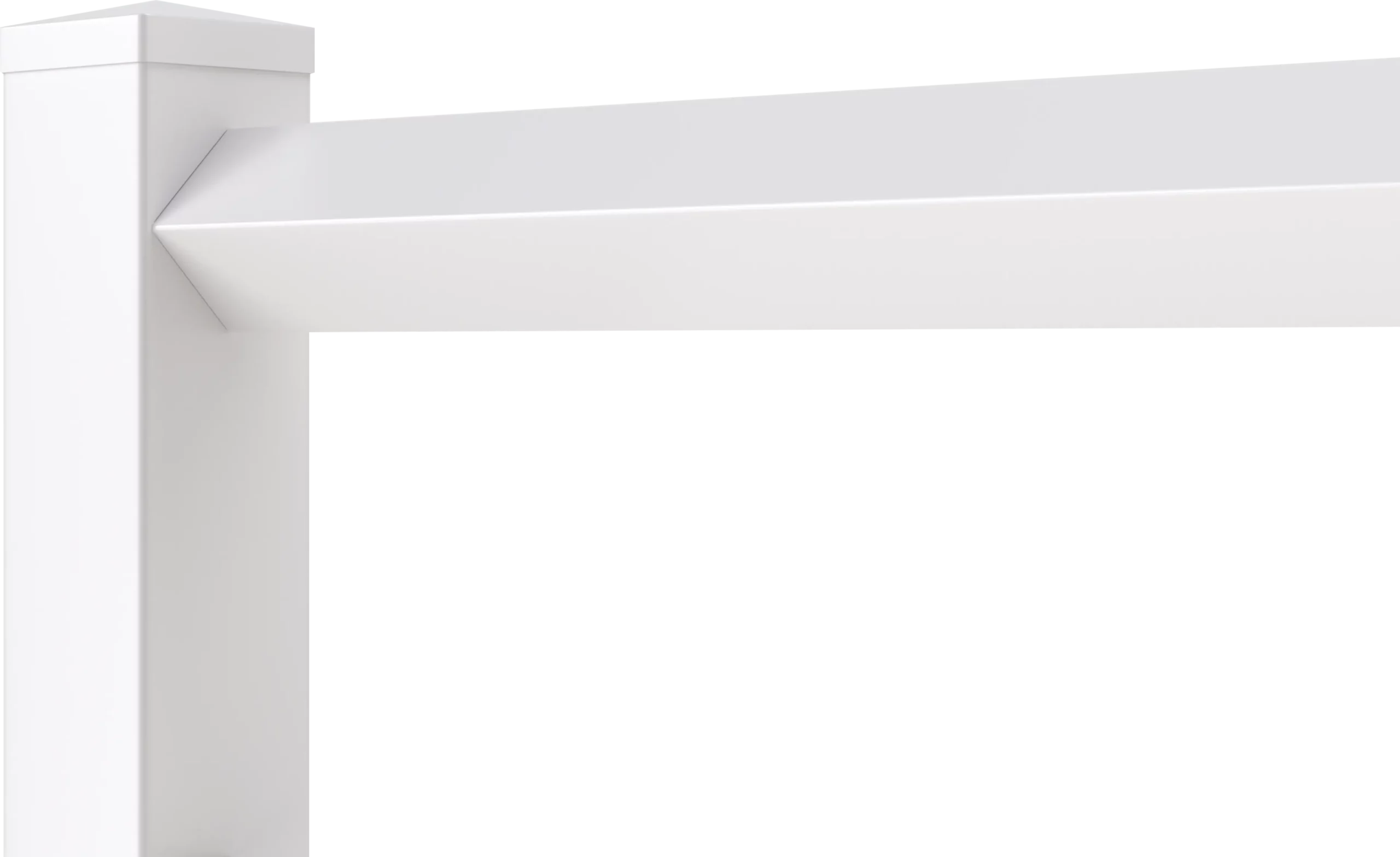 Catalyst Sierra diamond vinyl ranch rail fence in white
