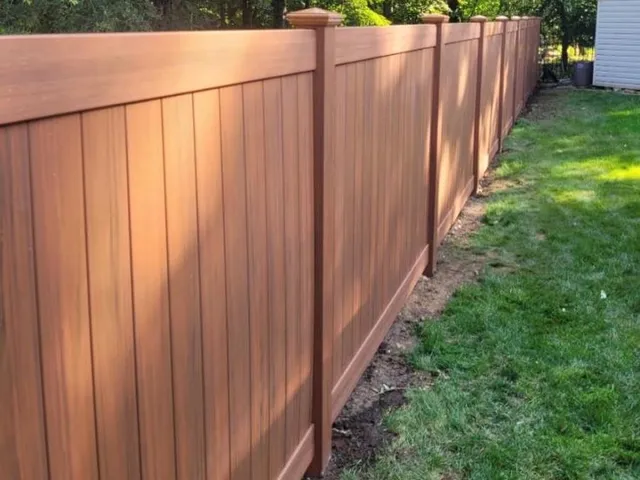 Residential vinyl fence