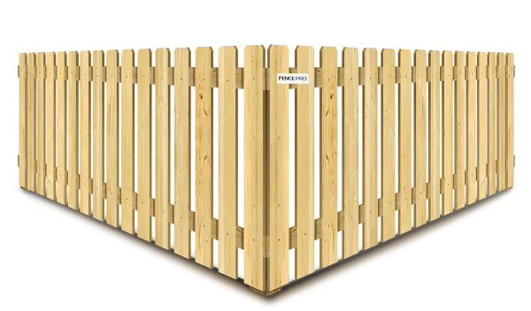 White wood picket fence in a New Jersey front yard