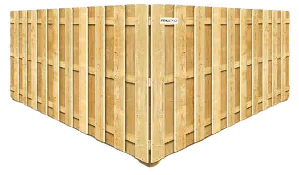 Shadowbox wood fence installed in New Jersey