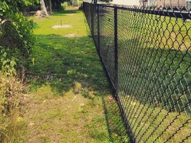Chain link fence install in northern New Jersey