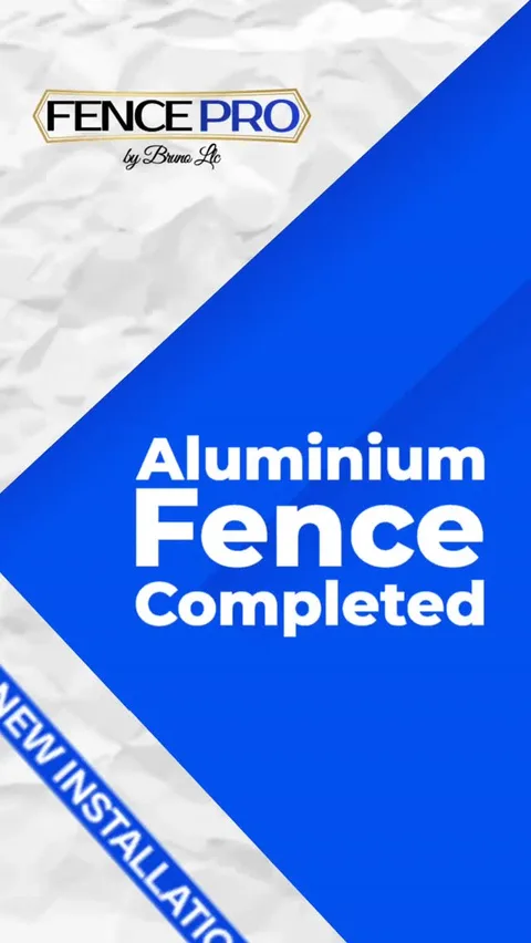 Aluminum fence completed announcement